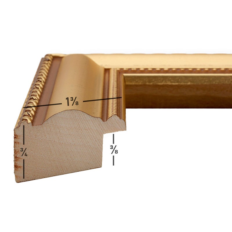 Craig Frames 20x30 Picture Frame â€“ Victoria Ornate Gold 1.5 Inch Wide Solid Wood Moulding, Vintage Decorative Finish, Includes Plexiglass and Backing, Wall Display Frame for Art, Posters, or Photos - Image 2